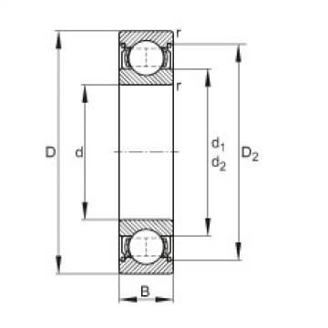 FAG Deep groove ball bearings - 605-2Z