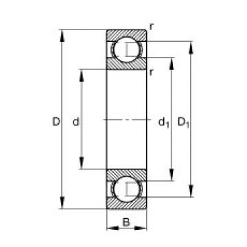 FAG Deep groove ball bearings - 16008