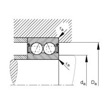 FAG Angular contact ball bearings - 3006-B-2RS-TVH