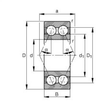 FAG Angular contact ball bearings - 3218-B-TVH