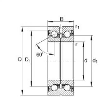 FAG Axial angular contact ball bearings - ZKLN80130-2Z-XL