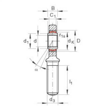 FAG Rod ends - GAL60-UK-2RS