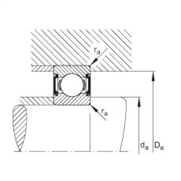 FAG Deep groove ball bearings - 6306-C-2BRS