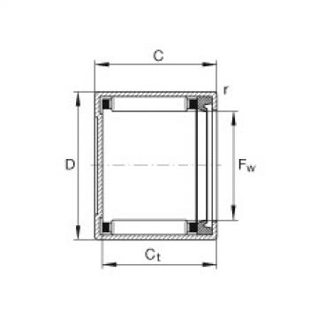 FAG Drawn cup needle roller bearings with closed end - BK1012-RS