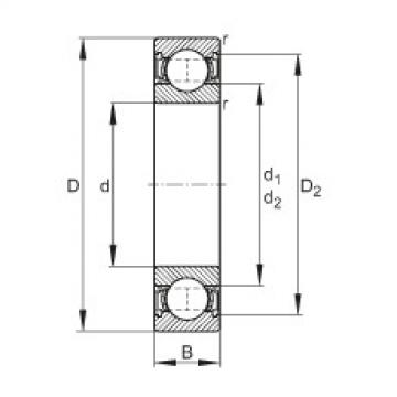 FAG Deep groove ball bearings - 6002-2RSR