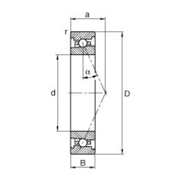 FAG Spindle bearings - HS7015-E-T-P4S