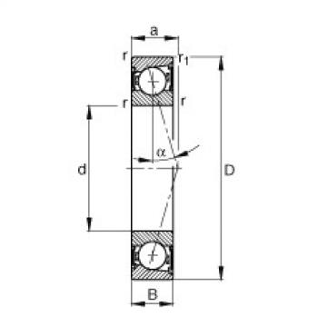 FAG Spindle bearings - B7011-C-2RSD-T-P4S