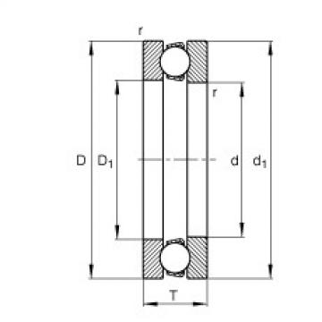 FAG Axial deep groove ball bearings - 51115