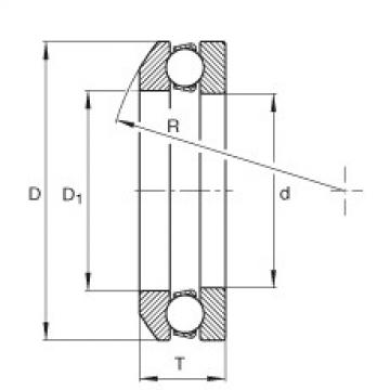 FAG Axial deep groove ball bearings - 4108