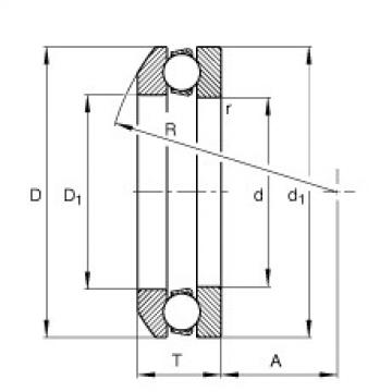 FAG Axial deep groove ball bearings - 53217 + U217