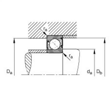 FAG Angular contact ball bearings - 7304-B-XL-2RS-TVP