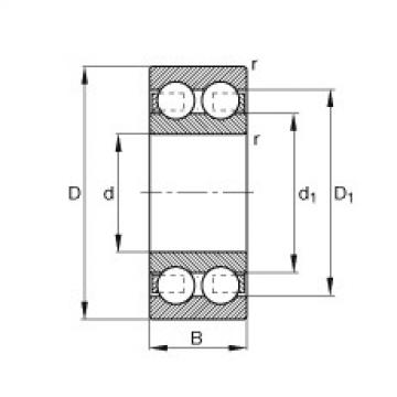 FAG Deep groove ball bearings - 4209-B-TVH