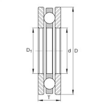 FAG Axial deep groove ball bearings - 4418