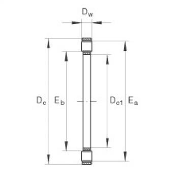 FAG Axial cylindrical roller and cage assembly - K81210-TV