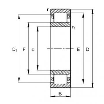 FAG Cylindrical roller bearings - NU1014-XL-M1