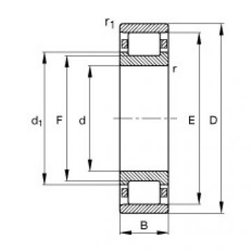 FAG Cylindrical roller bearings - N215-E-XL-TVP2