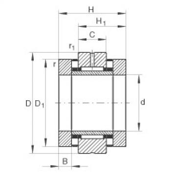 FAG Needle roller/axial cylindrical roller bearings - ZARN4580-TV