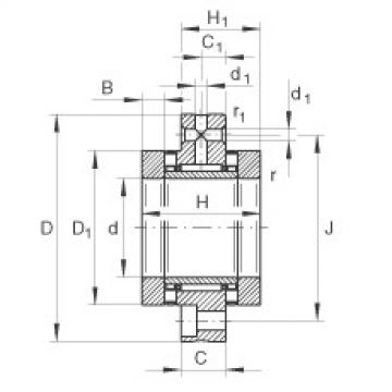 FAG Needle roller/axial cylindrical roller bearings - ZARF3080-TV