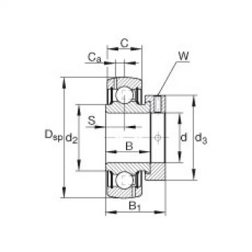 FAG Radial insert ball bearings - GRA108-NPP-B-AS2/V