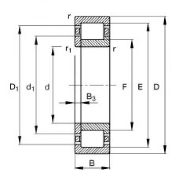 FAG Cylindrical roller bearings - NUP2203-E-XL-TVP2