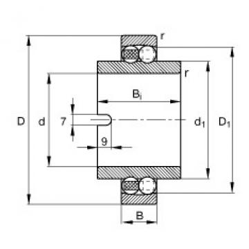 FAG Self-aligning ball bearings - 11206-TVH