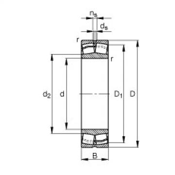 FAG Spherical roller bearings - 21308-E1-XL