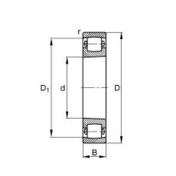 FAG Barrel roller bearings - 20211-K-TVP-C3