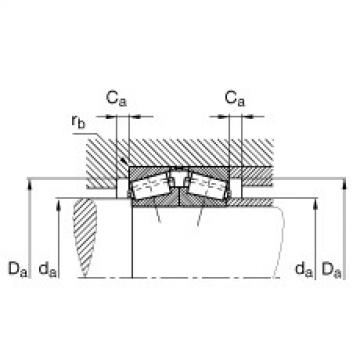 FAG Tapered roller bearings - 32017-X-XL-DF-A170-220