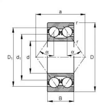 FAG Angular contact ball bearings - 3218