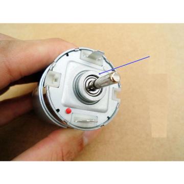 NEW High-speed DC motor Seven pole rotor Ball Bearings 12V 9800 rpm Car Motor