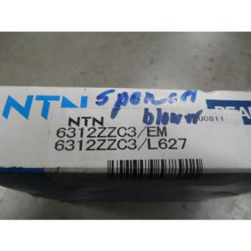 NEW NTN 6312ZZC3/EM 6312ZZC3/L627 Radial Ball Bearing