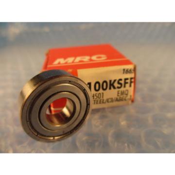 MRC 100KSFF, Ball Bearing, Deep Groove Radial, 100 KSFF