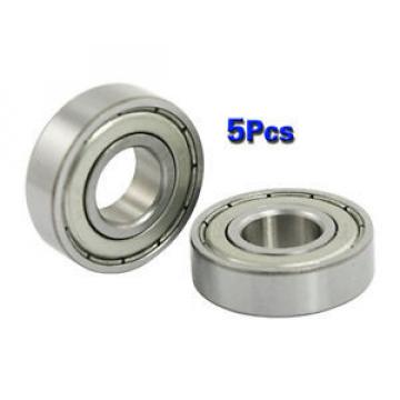 5 Pcs 12mm x 28mm x 8mm 6001Z Shielded Deep Groove Radial Ball Bearing G8T1