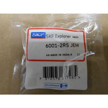 1 NIB SKF 6001-2RS JEM 60012RSJEM RADIAL/DEEP GROOVE BALL BEARING