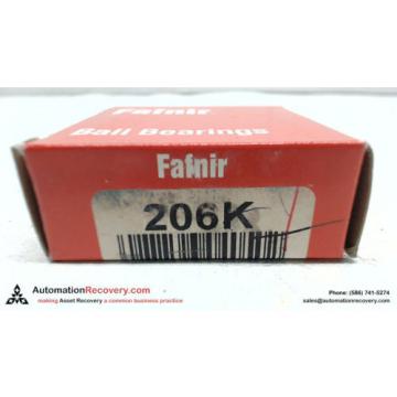 FAFNIR 206K RADIAL BALL BEARING, NEW #108726