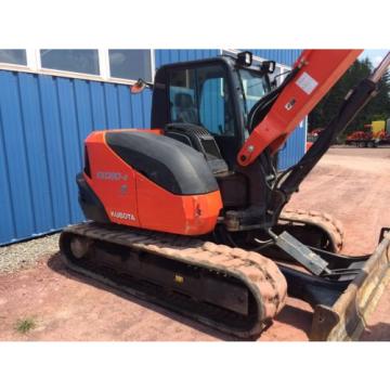 2014 Kubota KX080 Excavator Cab Heat AC Dozer Blade ONLY 1100 HOURS!!!