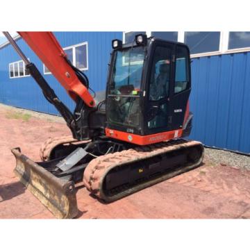 2014 Kubota KX080 Excavator Cab Heat AC Dozer Blade ONLY 1100 HOURS!!!