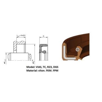 (pack) Rotary shaft oil seal 22 x 38 x (height, model)