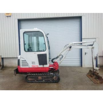 Takeuchi TB016 1.6T Cabbed Mini Digger/Excavator Expanding Tracks (Price + Vat)