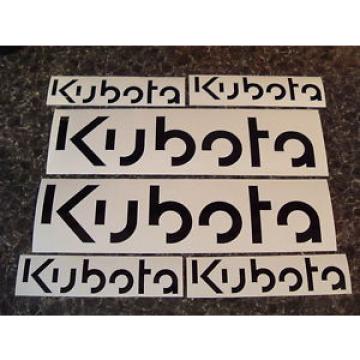 KUBOTA STICKER DECALS 6PK SET TRACTOR / MINIDIGGER