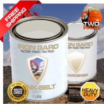 IRON GARD 1L Two Pack Paint LINK BELT WHITE Excavator Loader Bucket Attachment