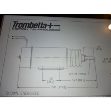 TROMBETTA 12 volt Pull Solenoid D513 Throttle industrial plant engine MEWP GENNY