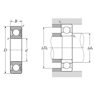 6008LUZ/L627, Single Row Radial Ball Bearing - Single Shielded & Single Sealed (Contact Rubber Seal)