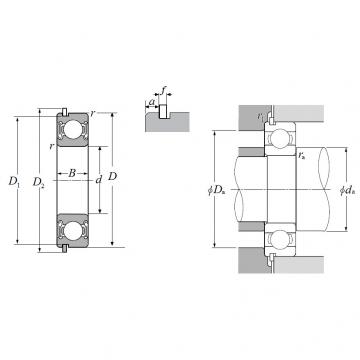 6009LLBNRC3, Single Row Radial Ball Bearing - Double Sealed (Non-Contact Rubber Seal) w/ Snap Ring