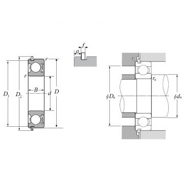 6011LBNR, Single Row Radial Ball Bearing - Single Sealed (Non Contact Rubber Seal) w/ Snap Ring