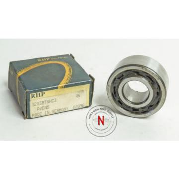 RHP 3203-C3 DOUBLE ROW ANGULAR CONTACT BEARING, 17mm x 40mm x 17.5mm, OPEN