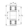 FAG Deep groove ball bearings - 6306-C-2BRS