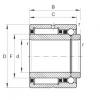 FAG Needle roller/angular contact ball bearings - NKIB5911-XL