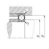 FAG Four point contact bearings - QJ208-XL-TVP