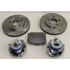 2 X Car Front Blank Brake Rotors Z16-699 Ceramic Pads Hub Bearing Pair F03 Set #1 small image